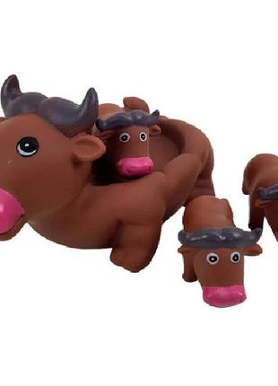 Іграшка для ванної пищалка 6286-10  (бик коричневий)