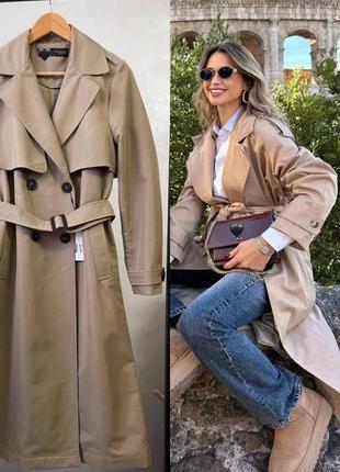 Пальто тренч zara