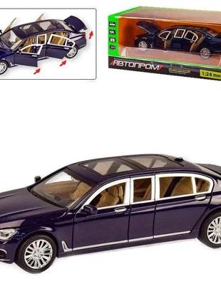 7965 машина металл автопром bmw, на батарейках, свет, звук, открываются двери, в коробке