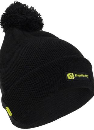 Шапка ridgemonkey bobble beanie hat ц:black1 фото