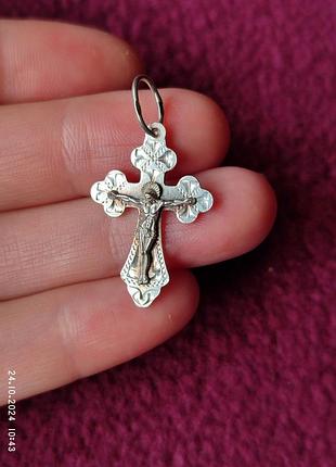 Серебряный крестик 925 пробы