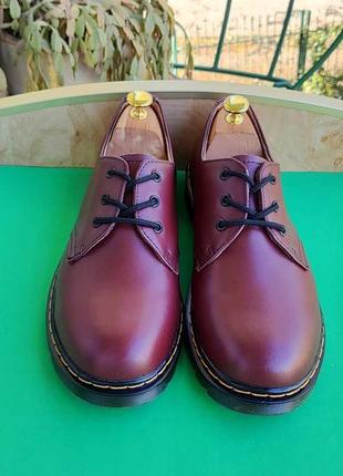 Напів черевики-туфлі-броги dr. martens cheery red smooth leather oxford 27,5 см.