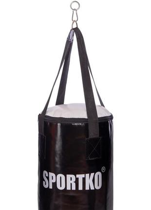 Мешок боксерский цилиндр ременное крепление классик sportko mp-3 высота 85см цвета в ассортименте3 фото