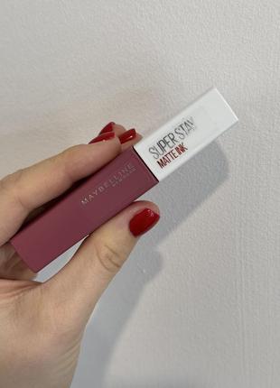 Стойкая жидкая матовая помада для губ maybelline new york super stay matte ink