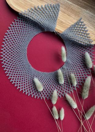 Ожерелье-силия из бисера