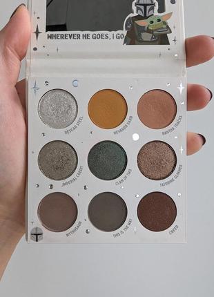 Colourpop the mandalorian eyeshadow palette