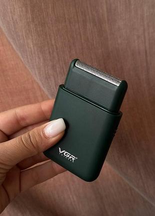 Электробритва шейвер vgr v-390 men's shaver olive