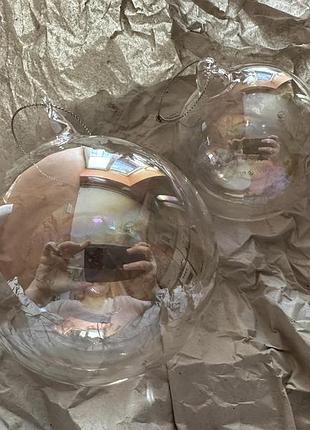 Прикраси butlers скляні прозорі кулі 22шт