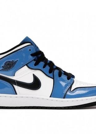 Jordan 1 retro mid ‘signal blue’ 36