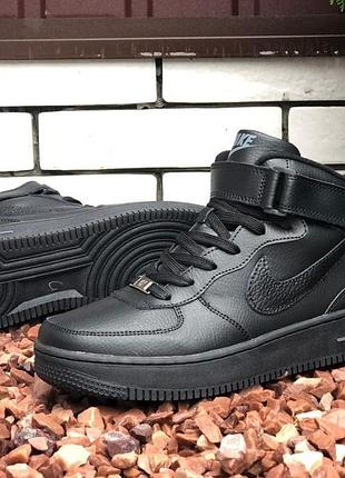 Кросівки, зимові, nike air force. розмір 36-41, унісекс, хайтопы, термо