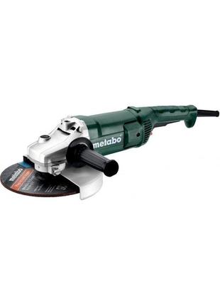 Кутова шліфувальна машина 230 мм metabo we 2200-230, 2200 вт, 6600 об/хв., диск 230 мм, плавний пуск