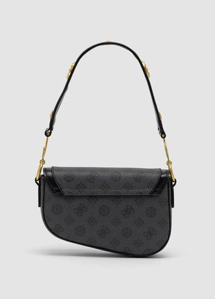Нова сумка guess, шкіра + текстиль, еко шкіра, сумка гесс, фірмова канва, невеликого розміру7 фото