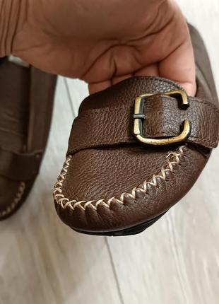 Брендовые туфли / лоферы / мокасины blue motion из натуральной мягкой кожи