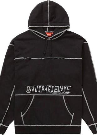 Supreme coverstitch hoodie