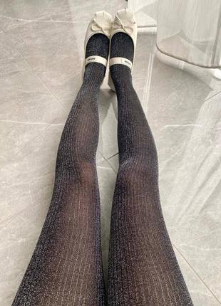 Колготки в стиле miu miu люкс качество