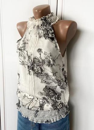 Майка,vero moda, цветочный принт,р.s