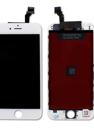 Дисплей iphone 6 в зборі з сенсором та рамкою white (on-cell)