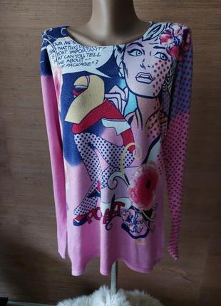 🧡💜💚 интересный яркий реглан