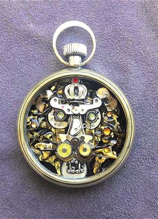 Кулон steampunk король лев із годинникових деталей