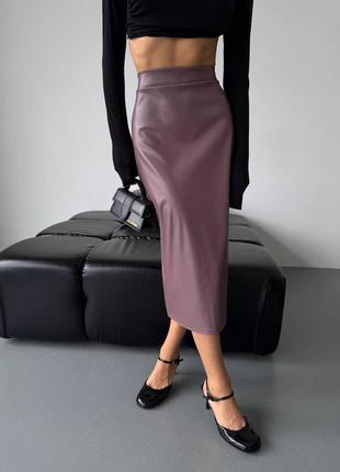 Юбка, юбка, 3 цвета, экокожа