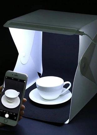 Лайтбокс (lightbox) фотобокс magicbox для предметной макросъемки 30*30см + 2 фона - mb-303, белый