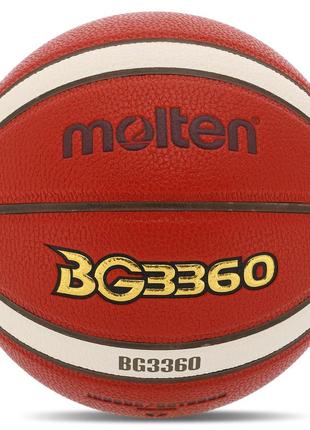 М'яч баскетбольний pu no7 molten b7g3360-yt жовтогарячий