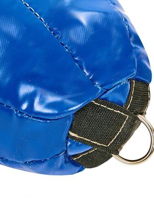 Мішок боксерський силует пвх h-120см boxer 1025-01 (наповнювач-дрантя х-б, синій)5 фото
