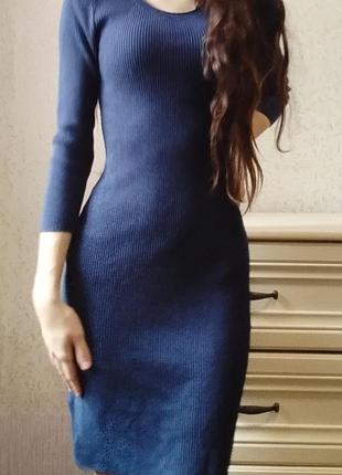 Сукня міді в рубчик😍