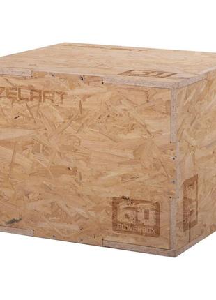 Бокс плиометрический деревянный zelart box-wood fi-3636-2 1шт 70см3 фото