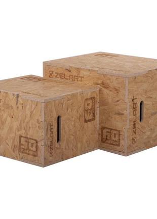 Бокс плиометрический деревянный zelart box-wood fi-3636-2 1шт 70см10 фото