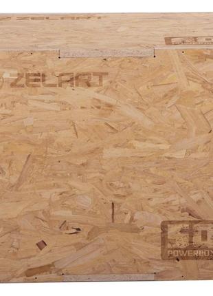 Бокс плиометрический деревянный zelart box-wood fi-3636-2 1шт 70см2 фото
