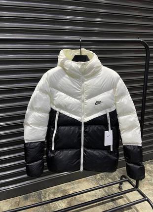 Зимняя теплая мужская куртка пуховик nike storm fit nsw