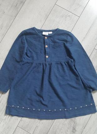 Платье для девочки из плотного хлопка zara