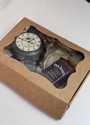 Мыло ручной работы мужской набор «часы +виские»