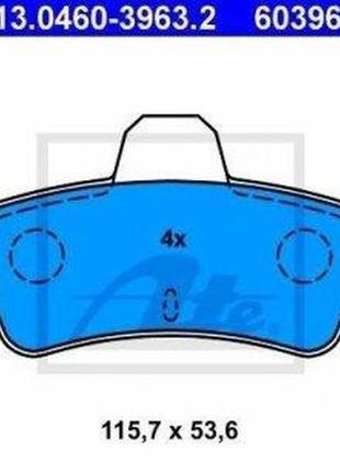 Тормозные колодки задние ford:mondeo (13046039632 ate)