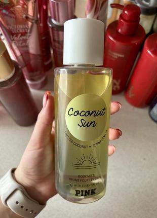 Парфюмированный спрей для тела coconut sun pink victoria's secret