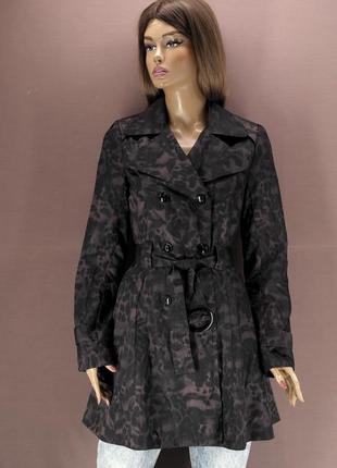 Новий брендовий тренчкот, плащ be beau (matalan) леопардовий принт. розмір uk10 (s/m).