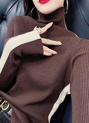 Комфортний гольфік зі вставками