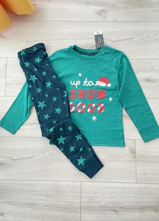 Новогодняя пижама на 7-8 лет 122-128 см