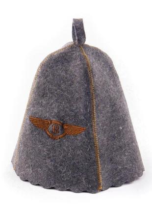 Банная шапка "bentley" luxyart универсальный серый cl0099978