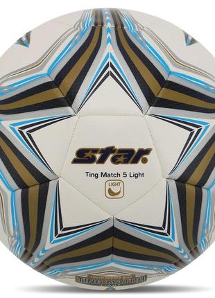 Мяч футбольный star ting match 5 light hybrid sb3145l №5 pu