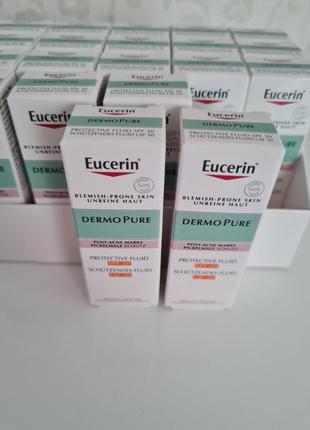 Eucerin dermopure защитный флюид для проблемной кожи.