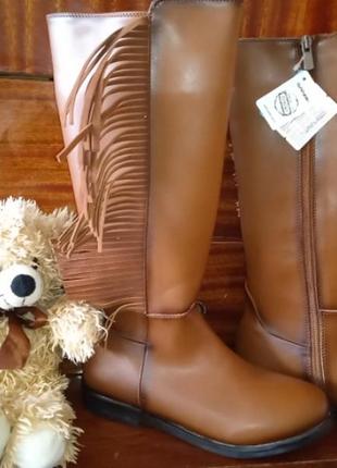 Ботфорды из натуральной кожи
