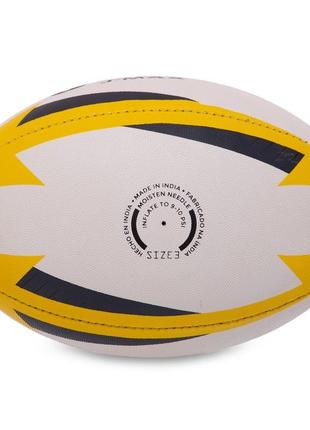 Мяч для регби joma j-max 400680-209 №3 белый-желтый-синий4 фото