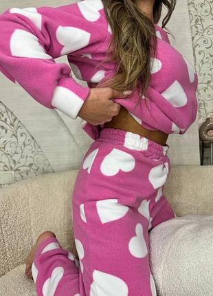 Дуже тепленька піжама з наймилішим принтом😍