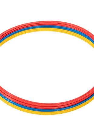 Кільця тренувальні c-4602-70 (пластик, d-70см, в комплекті 12шт.червоний, жовтий, синій, помаранчевий)