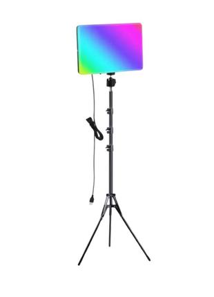 Прожектор для фотосъемки rgb pm-26 + штатив