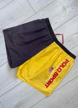 Мужские винтажные шорты polo sport ralph lauren Asa flag size m