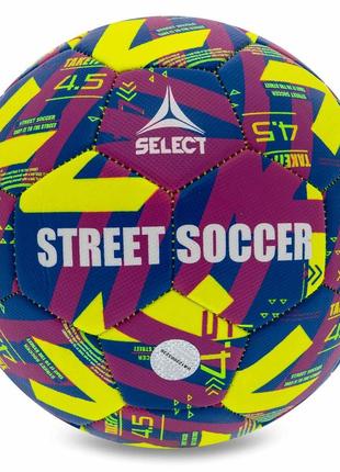 М'яч футбольний select street soccer v23 no4,5 жовтий-синій