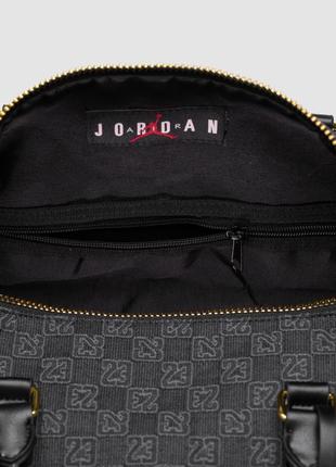 Спортивная сумка jordan monogram smoke grey темно серая